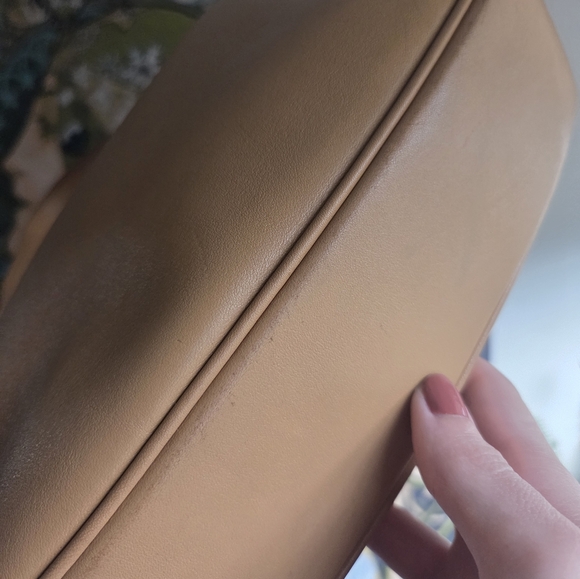 Vintage Coach Camel Colored Leather Legacy West Zoe Hobo Shoulder Bag - Picture 5 of 10